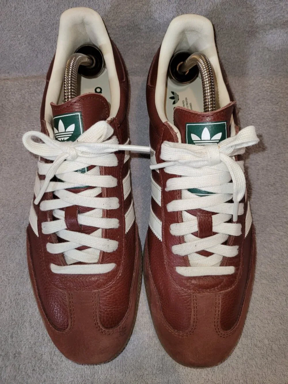 Adidas Samba OG JR0892 Fox Brown Off White Tan Gum Mens Size 10 Sneakers (#2601)